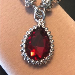 Ruby Red Zirconia pendant